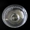 Large Vintage Crystal Bowl on Foot with X Debossed Pattern from Skruf, Image 3