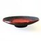 Grande Assiette de Service Artisanale Marron-Orange 2