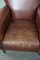 Sheep Leather Armchairs with High Backs, Set of 2 6