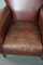 Sheep Leather Armchairs with High Backs, Set of 2, Image 6