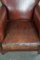 Sheep Leather Armchairs with High Backs, Set of 2 7