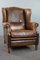 Vintage Brown Leather Armchair 2