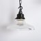 Small Antique Holophane Pagoda Prismatic Glass Pendant Light, 1920s 13