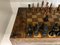 Tablero de ajedrez de madera y nogal, años 50, Imagen 8