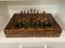 Table Chess Board in Wood & Walnut, 1940s, Set of 33 10