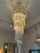 Lámpara de araña italiana grande en espiral de cristal de Murano de Novaresi, años 80, Imagen 4