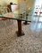 Glass Table with Antique Wooden Columns 2