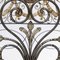 Genoese Bed in Wrought Iron with Floral Painting, 1800s, Image 4