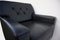 Vintage Black Leather Club Chairs by Profilia, Set of 2, Image 11