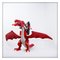 Large Original Red Dragon and Playmobil Knight in Plastic, 1990s 1