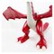 Large Original Red Dragon and Playmobil Knight in Plastic, 1990s, Image 7