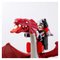 Large Original Red Dragon and Playmobil Knight in Plastic, 1990s 4