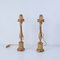 Second Half of the 19th Century Candelabra Gold Leaf Table Lamps, Italy, Set of 2, Image 11