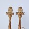 Second Half of the 19th Century Candelabra Gold Leaf Table Lamps, Italy, Set of 2 14