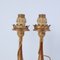 Second Half of the 19th Century Candelabra Gold Leaf Table Lamps, Italy, Set of 2, Image 14