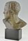 Art Deco Male Bust Sculpture of Aviator Jean Mermoz in Bronze & Marble by Lucien Gibert, 1925 2