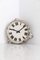 Reloj de pared 18 de hierro fundido blanco de Gents of Leicester, años 30, Imagen 1