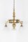 Brass Gec Moonstone Chandelier , 1920s, Image 1