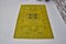 Vintage Yellow Faded Rug, 1960s 1