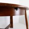 Brutalist Strong Oak Round Extendable Dining Table, 1950s 8