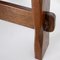 Brutalist Strong Oak Round Extendable Dining Table, 1950s, Image 7
