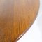 Brutalist Strong Oak Round Extendable Dining Table, 1950s 6