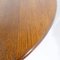 Brutalist Strong Oak Round Extendable Dining Table, 1950s, Image 6