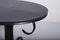 Mesa de comedor italiana Art Déco redonda en negro, años 10, Imagen 2