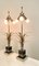Lampes de Bureau Feuille d'Ananas attribuées à Boulanger, 1970s, Set de 2 2