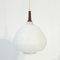 Teak and Opaline Glass Ceiling Lamp by Hans-Agne Jakobsson for Hans-Agne Jakobsson Ab Markaryd, 1950s, Image 2