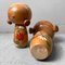 Vintage Sosaku Kokeshi Dolls by Uchida Schinichiro, Japan, 1960s, Set of 2 9