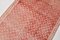 Alfombra de pasillo turca vintage de lana en rojo y beige, Imagen 6