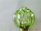 Lámpara de escritorio Art Déco de vidrio verde con base de baquelita, Imagen 6