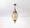 Chandelier in Bronze Decorated with Acidic Glass by Archimedes Seguso for Seguso Murano, 1940s 1