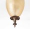 Lámpara de araña de bronce decorada con vidrio ácido de Archimedes Seguso para Seguso Murano, años 40, Imagen 3