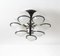 Chandelier Mod 2042-9 in Black by Gino Sarfatti for Artiluce, 1950s 2