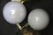 Large Architectural Murano Glass Wall Lights with Iridescent Glass Globes, Set of 2 6