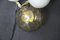 Large Architectural Murano Glass Wall Lights with Iridescent Glass Globes, Set of 2 5