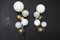 Large Architectural Murano Glass Wall Lights with Iridescent Glass Globes, Set of 2 13
