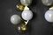 Large Architectural Murano Glass Wall Lights with Iridescent Glass Globes, Set of 2 3