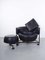 Black Leather Girotonda by Francesco Binfaré for Adele C (Cassina), Image 1