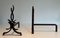 Wrought Iron Andirons by Raymond Subes, 1940s, Set of 2 6