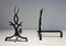 Wrought Iron Andirons from Raymond Subes, 1940s, Set of 2 4