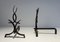 Wrought Iron Andirons from Raymond Subes, 1940s, Set of 2, Image 4