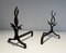 Wrought Iron Andirons from Raymond Subes, 1940s, Set of 2 5