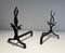 Wrought Iron Andirons from Raymond Subes, 1940s, Set of 2, Image 5