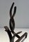 Wrought Iron Andirons from Raymond Subes, 1940s, Set of 2 8