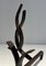 Wrought Iron Andirons from Raymond Subes, 1940s, Set of 2, Image 8