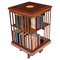 Edwardian Inlaid Mahogany Revolving Bookcase, 1890s 2