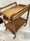 Serving Cart in Oak and Leather by Jacques Adnet, 1950s, Image 3